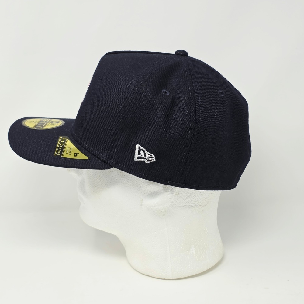 New Era 59FIFTY A-Frame Boston Red Sox Barbed Wire Hat Navy Blue 7 1/2 Fitted - Picture 4 of 8